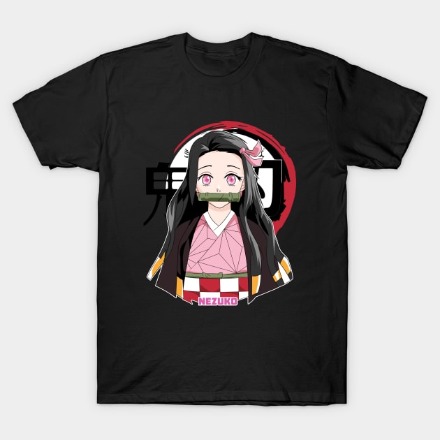 nezuko kimetsu no yaiba T-Shirt by Demonstore